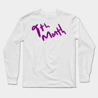 9th month september Long Sleeve T-Shirt